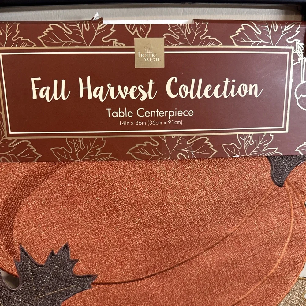 Home Wear Fall Harvest Collection Table Centerpiece 14inx36in